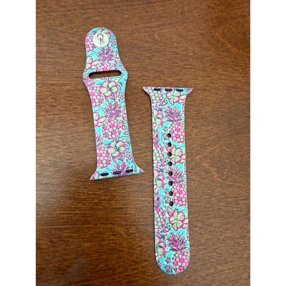 Simply Southern Pineapple Floral Apple Watch Band Preppy Summer Print